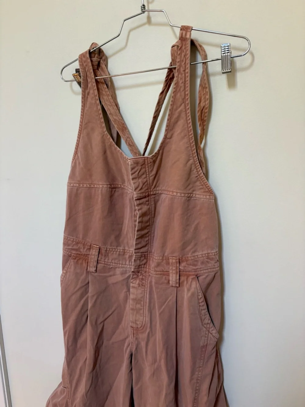 NWOT Free People Must Have Wide-Leg Overalls Size Small